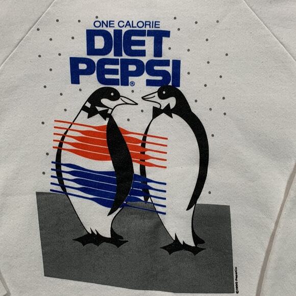 Vintage 1990 Diet Pepsi Crewneck Sweatshirt Size L Unisex - Picture 3 of 7